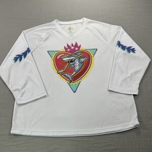 San Jose Sharks Hockey Jersey Shirt Adult Medium White Valentines Day SGA Mens